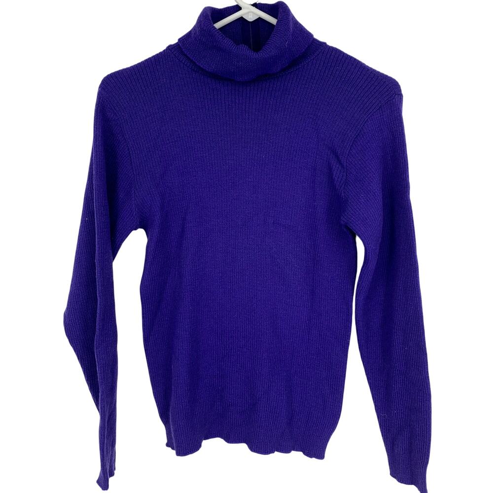 Pendleton Vintage Women's Long Sleeve Turtleneck Quarter Zip Wool Sweater XS-S